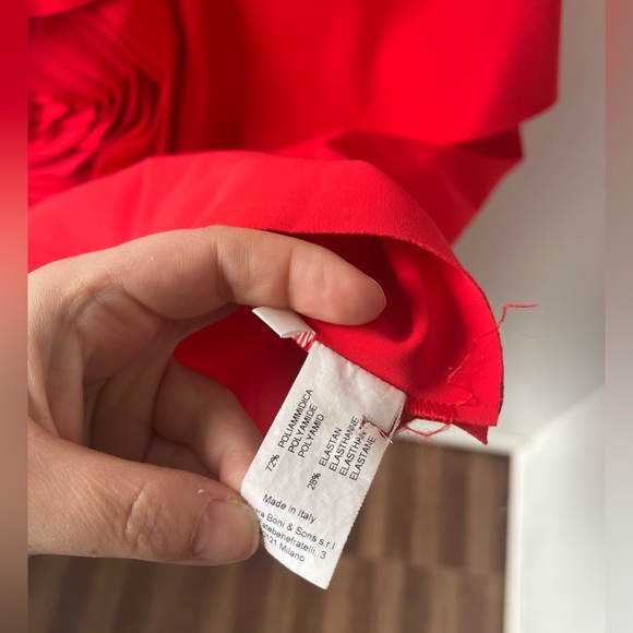 🧡Sold🧡 Chiara Boni La Petite Robe Morny Sleeveless Geranium Rose Detailed - Picture 10 of 14